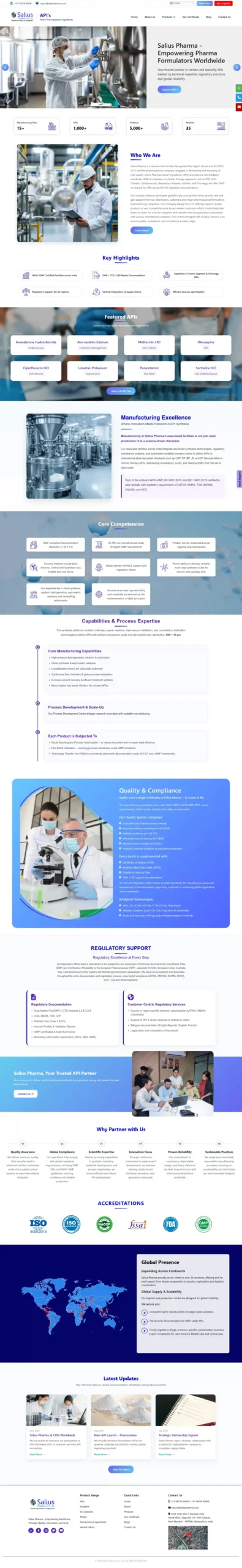 Saliusapi Website